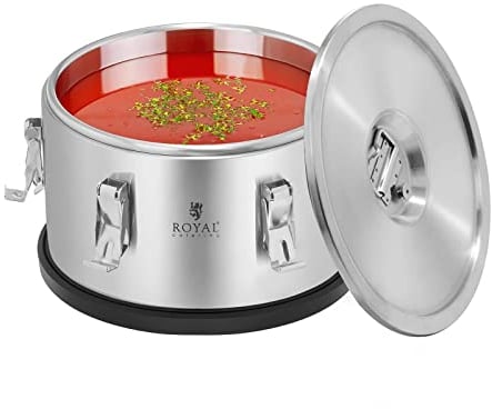 Royal Catering Récipient isotherme en acier inoxydable empilable 10 l