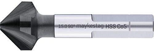 Alpen 238700630100 cobalt Kegelsenker Ungleiche Teilung Co5 3-FL Alunit 6, 3mm, 0 W, 0 V