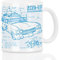 style3 ECTO-1 Blaupause Motivtasse geisterjäger