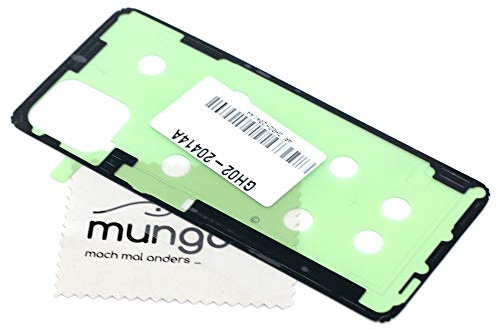 mungoo mach mal anders ... Film adhésif pour Couvercle de Batterie pour Original Samsung pour Samsung Galaxy Note 10 Lite (N770F) avec Chiffon de Nettoyage