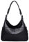BUKESIYI Damen Tasche Umhängetasche Handtasche Frauen Klein Schultertasche Weekender Lack PU Leder CCDE77185 Schwarz