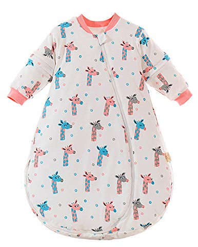 Gigoteuse pour bébé avec manches longues amovibles, pour garçons et filles - Unisexe - En coton - 2,5 Tog