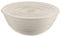 Guzzini - Tierra, Contenitore L con Coperchio in Plastica Riciclata, Ciotola - Bianco Latte, Ø 25xh10,8 cm | 3100 cc - 175002156