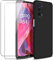 Hülle kompatibel mit Oppo A54 5G / Oppo A74 5G, mit 2 Gehärtetes Glas Schutzfolie Displayschutzfolie, Schwarz Weich Flüssigkeit Silikon Handyhülle Schutzhülle Hülle für Oppo A54 5G / Oppo A74 5G