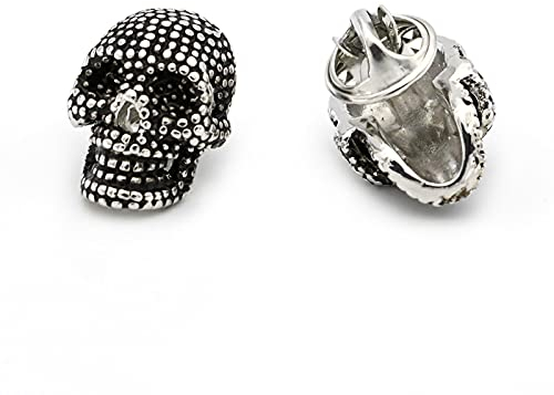 2 Stück New Skull Design Anstecknadel Broschen Herren Anzug Kleid Nieten Broschen Kragen Party Engagement