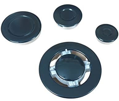 KIT QUEMADORES + PLACAS ESMALTADAS NEGRAS APTO PARA VARIAS MARCAS como ARISTON - HOT POINT - INDESIT - FRANKE - ETC.