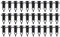 eMagTech Lot de 30 clips de fixation pour pare-chocs de voiture 52161-0K040 52161-02020 compatibles avec Lexus Toyota