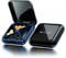 Small Pill Box for Purse, Travel Pill Box with 4 Compartmensts, BPA-Free Medicine Pill Organizer Case for Vitamins, Pill Holder for Supplements (Black)
