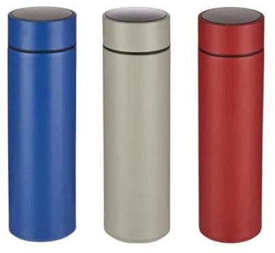 Thermos Flask with LED Display - Grey