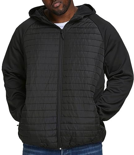 JACK & JONES Homme Jjemulti Quilted Ps Noos, Noir - Détails : Manches À Enfiler, 6XL EU