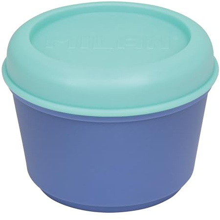 MILAN® Recipiente para alimentos hermético redondo 0,25 l, azul-turquesa