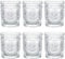 MEETOZ Lot de 6 verres à eau romantiques de 270 ml - Verres vintage pour whisky, bière, jus, boissons, cocktails