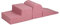 MEOWBABY Schaumstoff Bausteine Kinder – Kletterbausteine Indoor – Softbausteine XXL Baby – Riesen Bausteine XXL für Kinder – Spielpolster & Bewegungsbausteine, Boucle, Rosa