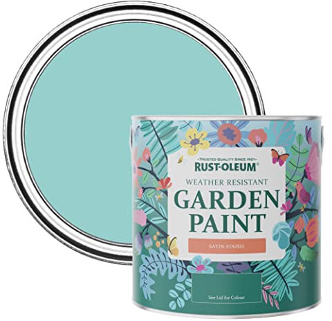 Rust-Oleum Blue Mould-Resistant Garden Paint In Satin Finish - Teal 2.5L