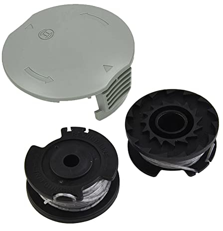 Confezione da 2 Bobine per tagliabordi con 1 Tappo di Ricambio per Bosch Easy Grass Cut 23 26 18 18-230 18-260 18-26