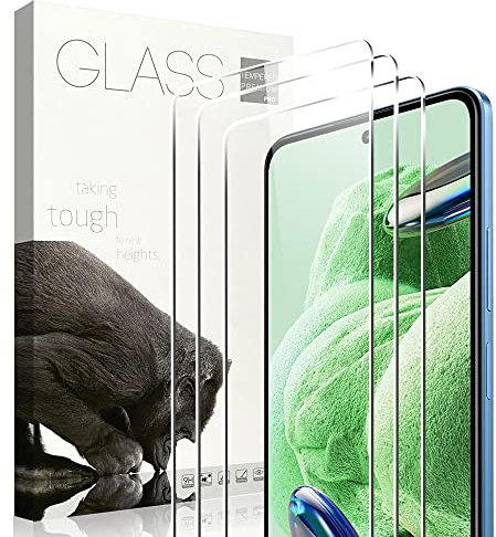 KLWAINM [3 Pezzi] Compatibile con Xiaomi Redmi Note 12 4G/NOTE 12 5G/POCO X5 5G Vetro Temperato, Durezza 9H Anti-Graffio Trasparente HD Senza Bolle