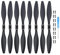 GRIPZO Drohne Zubehör. Propeller for Holy Stone HS720/720E Faltpropeller Blätter Ersatzteile Ersatzzubehör CW CCW Quick Release Wing (Color : 4 Pairs)