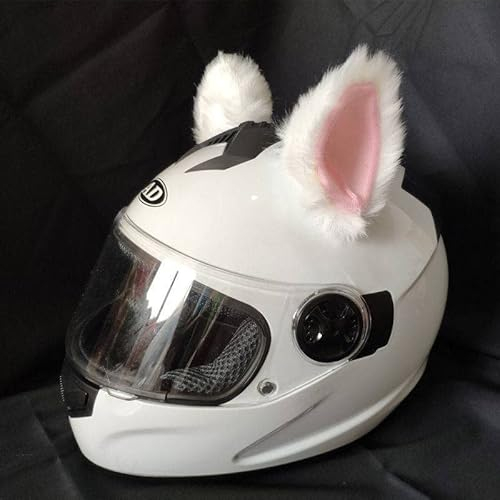Lot de 2 oreilles de chat pour casque, casque de moto, oreilles de chat, décoration mignonne accessoire de casque pour casque de vélo, casque de ski, casque de moto, casque de snowboard, design animal