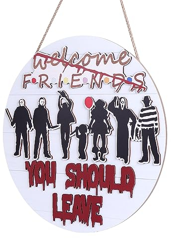 Kinsinder Willkommensschild Haustür Hängend, Weihnachts Willkommensschild Haustür, Willkommen Türschild Haustürdekoration für Bauernhaus, Veranda (8)