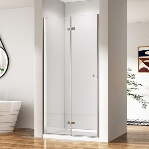 Dusche in Nische 80 x 185 cm Faltbar Nischentür Duschtür