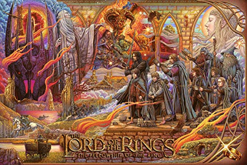 LORDOS Malen Nach Zahlen Set Erwachsene Kinder, Herr der Ringe Zimmer Deko Malen Nach Zahlen ab 7-14 Jahre Mädchen Jungen Geschenkideen Teenager Mädchen Jungs 50 x 60 cm