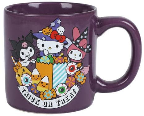 Hello Kitty - Taza de cerámica de 473 ml, Multi colorido, talla única