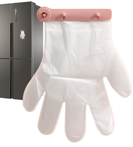 PEKMAR Disposables Glove Holder Organizer Wall Mounted, Wall Mounted Glove Dispenser, Kitchen Glove Holder with 100 Gloves, Storage Holder Organizer Dispenser, Kitchen Gadget