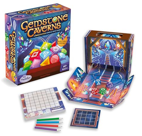 ThinkFun Edelsteinhöhlen - Das Würfelspiel für alle Fantasy-Liebhaber!