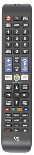 SBOX 502196 Fernbedienung für Samsung Smart TV, Schwarz