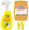 Sugar Soap Spray Kit Bundled With Bartoline Sugar Soap Spray (500ML), Spontex Decorators Sponge, MK Gloves | Sugar Soap For Cleaning, Wall Cleaner, Stain Remover, Kitchen Degreaser