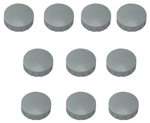 Magnete Papiertiger Ø 24mm, Haftmagnete für Whiteboard, Kühlschrankmagnet, Magnettafel, Magnetwand, Magnet Rund (Grau, 24mm | 30er Pack)