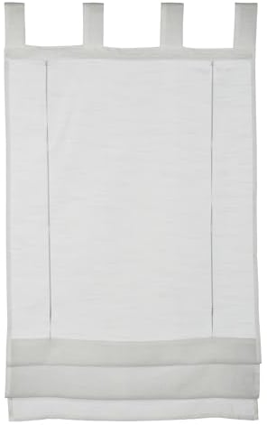 GARDINIA Tenda romana, Tessuto voile trasparente, Anelli, Bianco, 90 x 140 cm