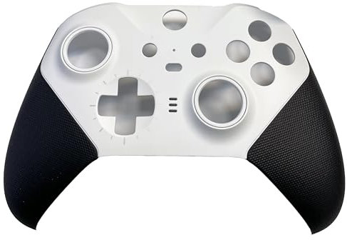 OEM Housing Shell Case Faceplate Cover Replacement Parts Compatible with Xbox One Elite Series 2 Controller Front + Back Shell (Front White)