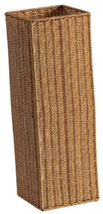 YWJLQH Schirmständer Aus Künstlichem Rattan, Schirmhalter, Rustikal, Vielseitiger Aufbewahrungseimer für Schmutzige Kleidung, Als Einweihungsgeschenk Fürs Wo, 58 Cmx20 Cmx20 cm