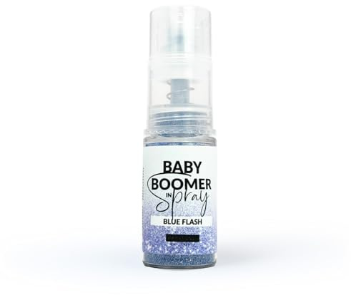 Slowianka Nail Trends Baby Boomer Airbrush 5g - Nagelpuder Spray - Nagelpulver - Quick Ombre Spray Nägel, Babyboomer - Nail Powder, Pulver - Blau Flash 5 g