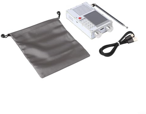 Emiif TEF6686 High-Sensitivity Radio Full Band FM AM Shortwave RDS Receiver with 2.8 Touch LCD Screen(white)