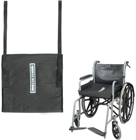 EHUCONWIB One Way Tubular Slide Seat Cushion with Handles - Non-Slip Fall Prevention Pad for Elderly/Disabled Use on Wheelchairs, Chairs, Beds, and More - 17x17