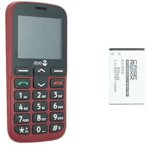 caseroxx mobile phone Li Ion Battery compatible with Doro 1380/1381, replacement battery for your phone (800)