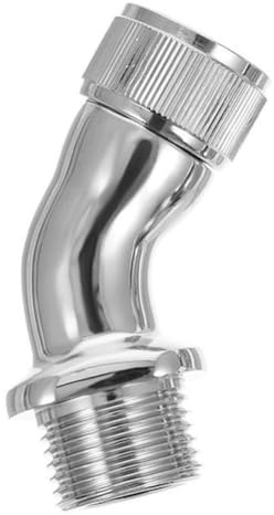 Adaptateur coudé 45° pour pommeau de douche - Raccord coudé en laiton G1/2 mâle vers femelle - Pas de restriction de débit - Installation facile DIY
