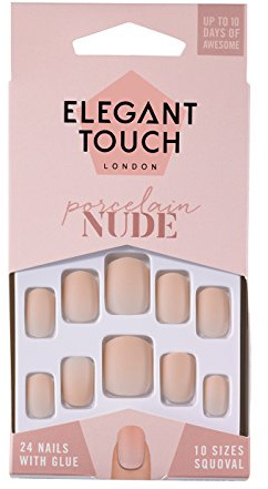 Nude Nails - Porcelain - Squoval Shape