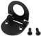 Sourcingmap 1-3/8-inch x 1-3/8-inch Door Drawer Handle Flush Ring Pull Zinc Alloy Black