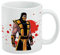 Mortal Kombat Tasse mit Skorpion-Motiv, Weiß