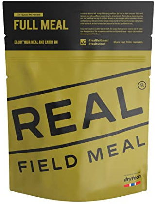 REAL FIELD MEAL Einsatz- Outdoor- Expeditionsnahrung, Notverpflegung mit 700kcal (Hähnchen Curry)