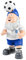 FOCO England FA Football Premier League Championship Header Ball Gartenzwerg Ornament für drinnen und draußen