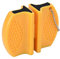 AMAZOM Knife Sharpener, Blade Knife Sharpener 2 Step Knife Sharpening System V Double Ceramic Knife Sharpener,Yellow