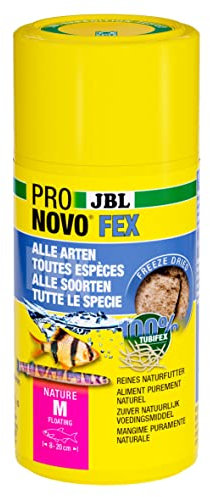 JBL PRONOVO FEX, Tubifex-Leckerbissen für alle Zierfische von 8-20 cm, 100 ml