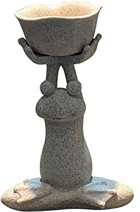 LONG-L Meditierender Frosch Statue Ornament Zen Yoga Frosch Gartenfigur,Yoga Frosch Garten-Figur Feng Shui Statue Meditation Outdoor Skulptur,Tier Deko Gartenzwerg Figuren Dekoration,B
