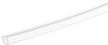 sourcing map Klarer Silikonschlauch 2mm ID 4mm OD 8ft Flexibler Silikon Rohr für Luft Wasser Rohr Pumpentransfer