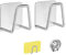 FuninCrea Lot de 2 Porte-éponges en Acier Inoxydable, Durable et imperméable Porte-éponge Universel en Acier Inoxydable Accessoire de Cuisine pour Le Stockage et Les égouttements (Argenté)
