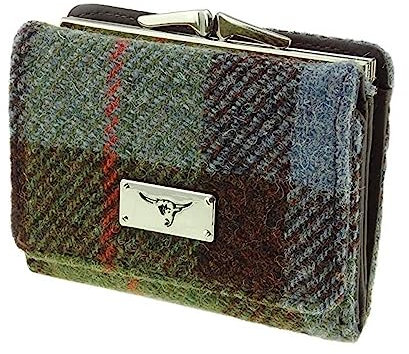Harris Tweed Unst Kleine Geldbörse in MacLeod Tartan